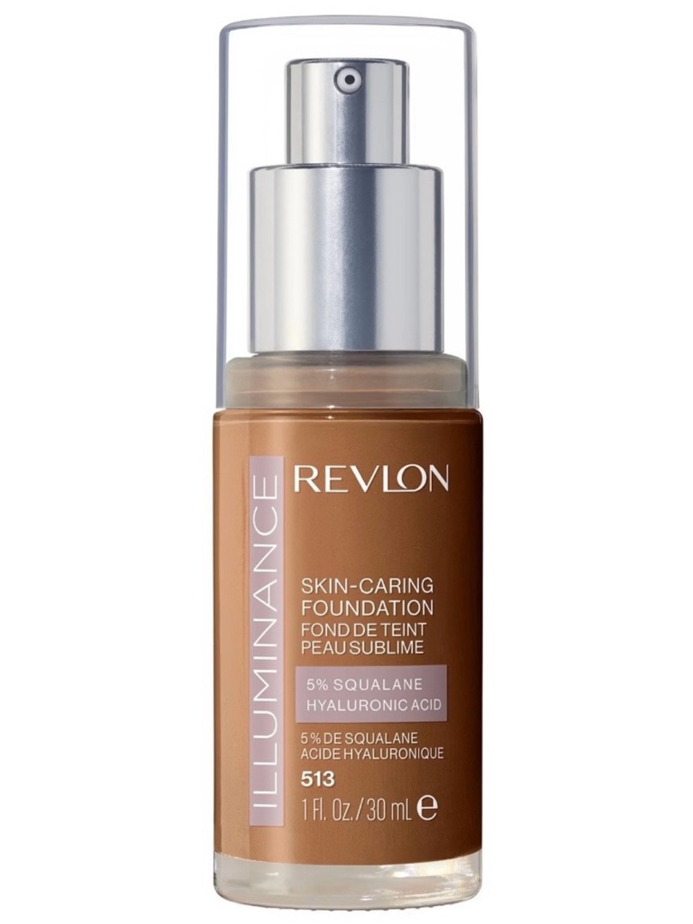 3/$12 Revlon 513 Brown Suede Illuminance Skin Caring Foundation 1oz